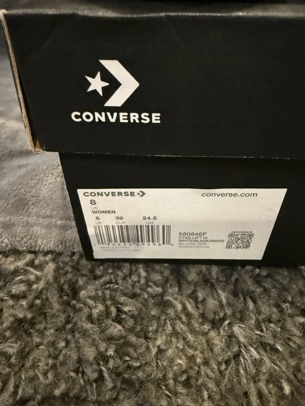 Converse high top platform‎ EUC size 8
